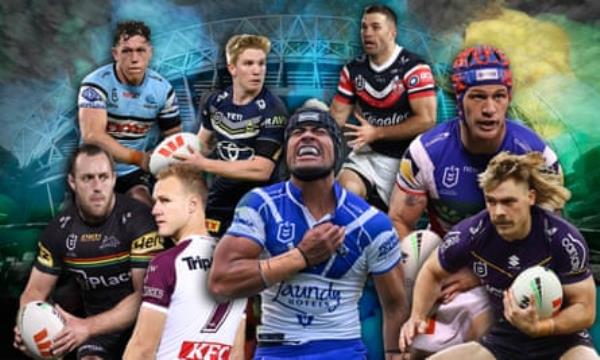 NRL players in action