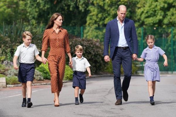 Kate and children