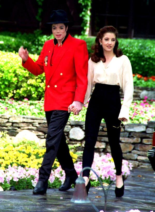 Michael Jackson and Lisa Marie Presley at the Neverland ranch