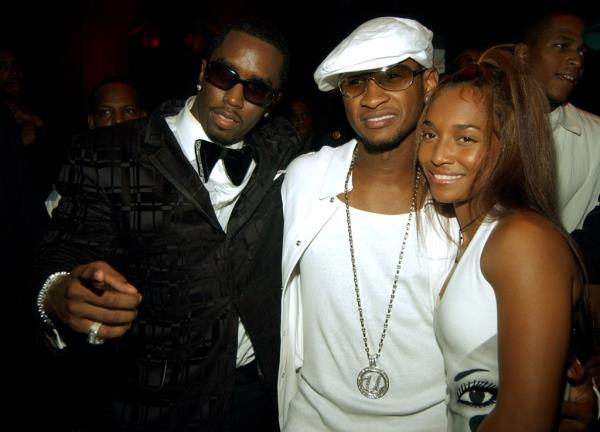 Diddy, Usher and Rozonda 'Chilli' Thomas at a post-VMA party