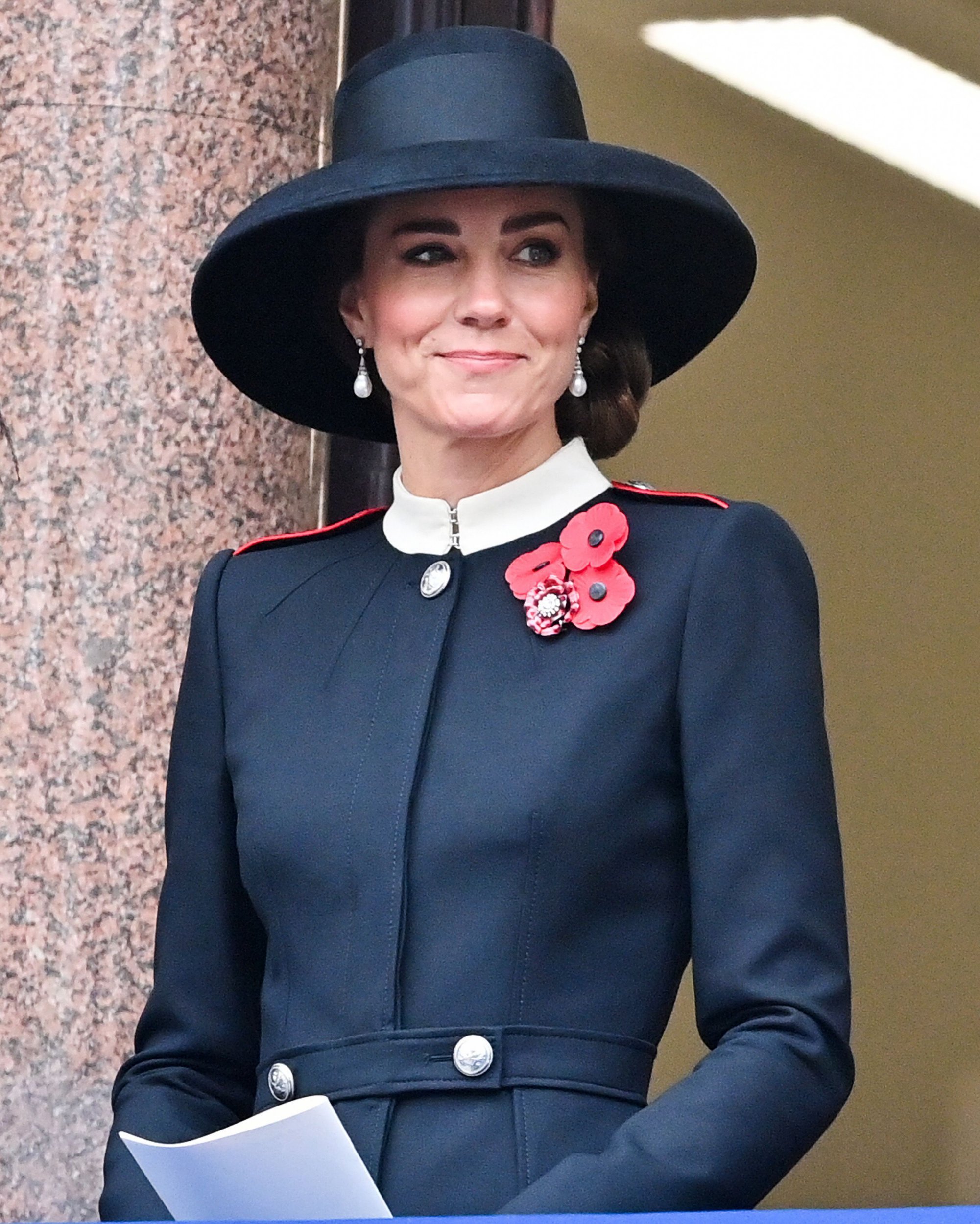 The Princess of Wales Kate Middleton at the Remembrance Sunday event at the Cenotaph in 2021. 