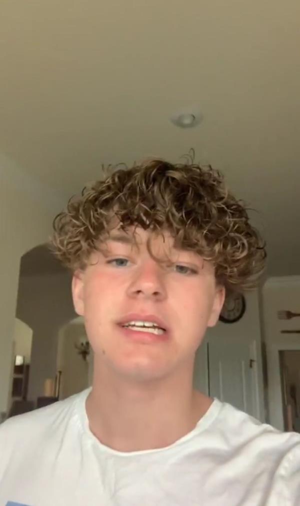 TikToker with perm