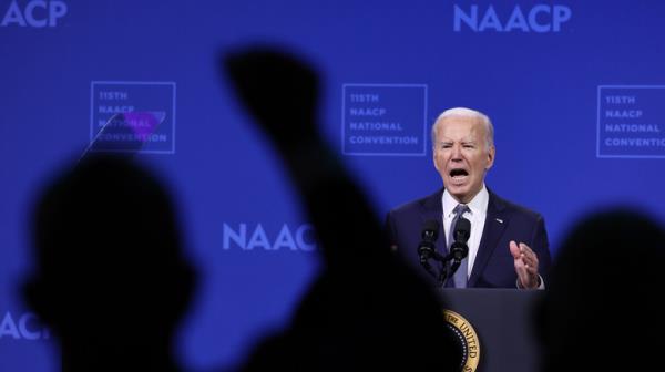 Joe Biden delivering speech