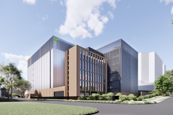 Artist’s impression of a data centre planned for Sydney.