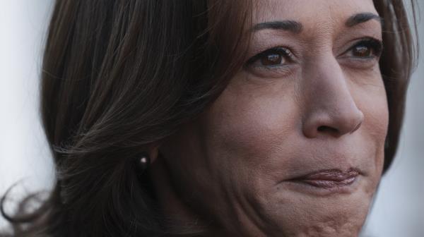 Close up of Kamala Harris