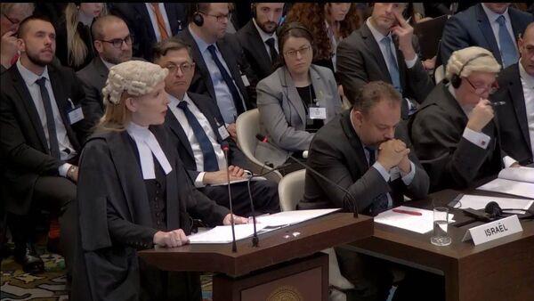 Blinne Ní Ghrálaigh KC speaking at the ICJ hearing against Israel at the Hague. Picture: Palestine_UN Twitter/X 