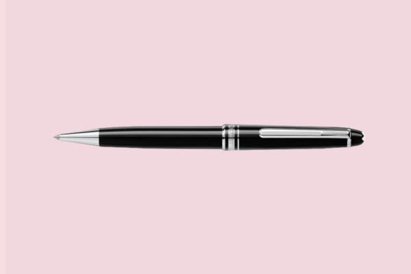 A black and silver pen